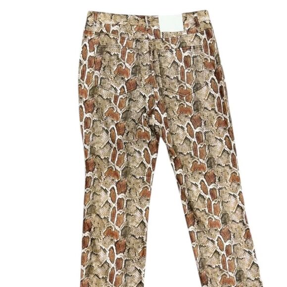 Proenza Schouler White Label Snake-Print Straight-Leg Trousers - Picture 7 of 8